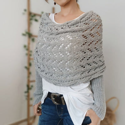 Chal de estilo boêmio aconchegante para mulheres