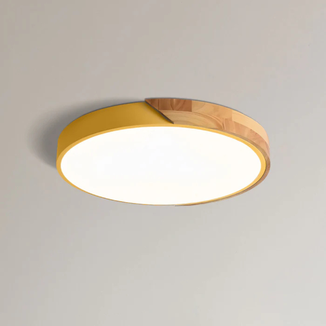 Delos - Lâmpada LED de LED de madeira escandinava