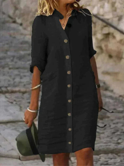 Lou - vestido de algodão elegante