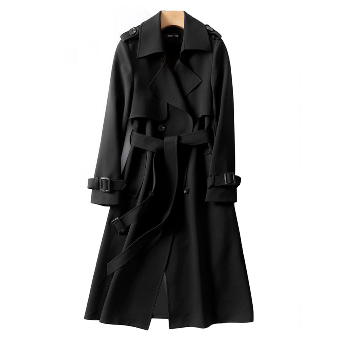 Elegante Gabardine Long com cinto - essencial no outono e na mola