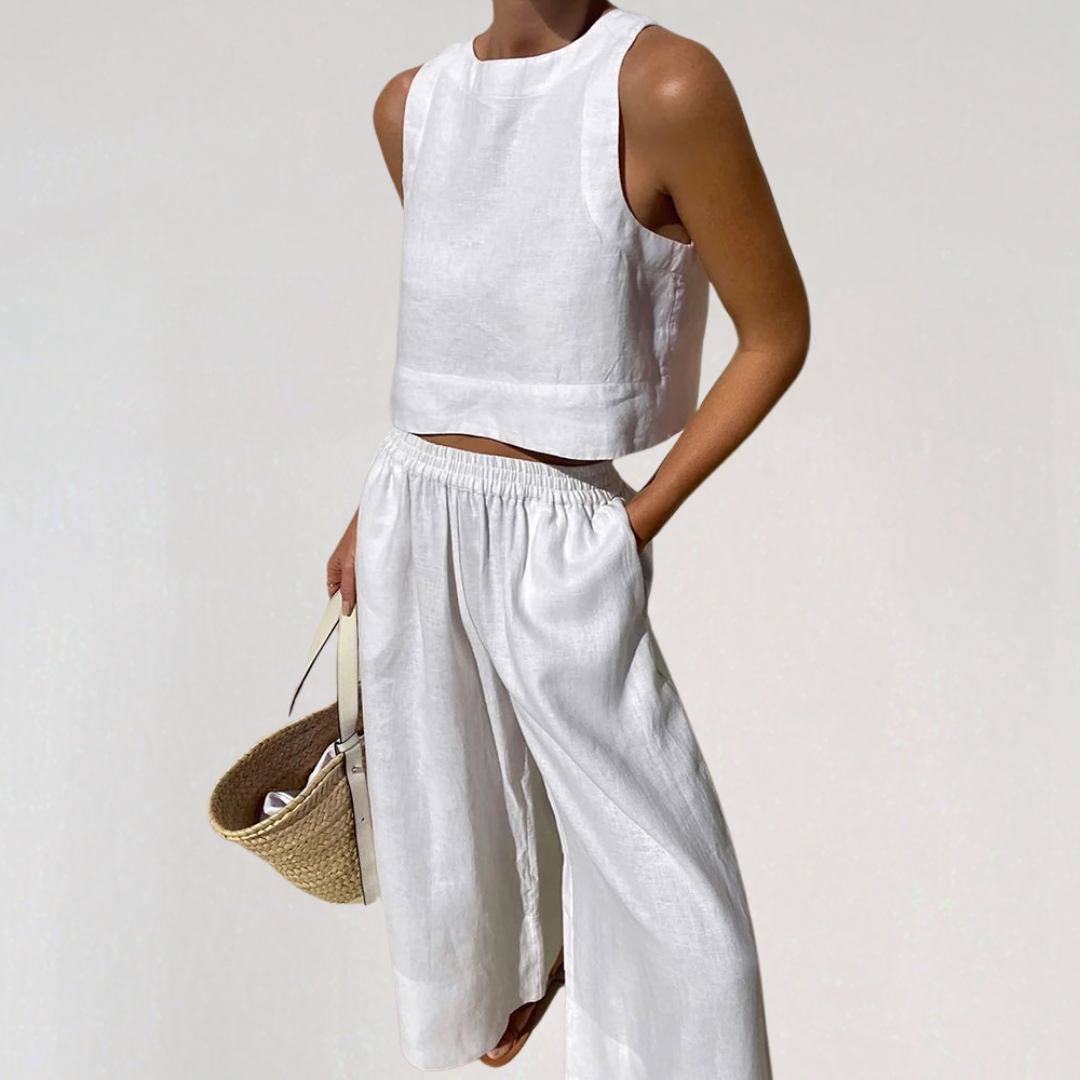 Linen Summer Set para mulheres