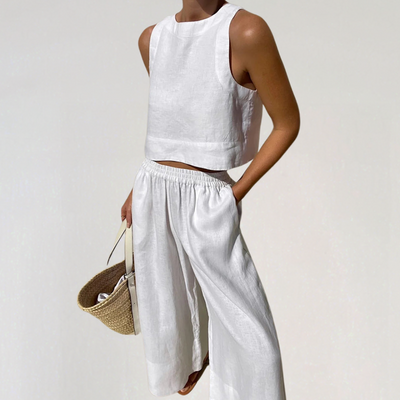 Linen Summer Set para mulheres