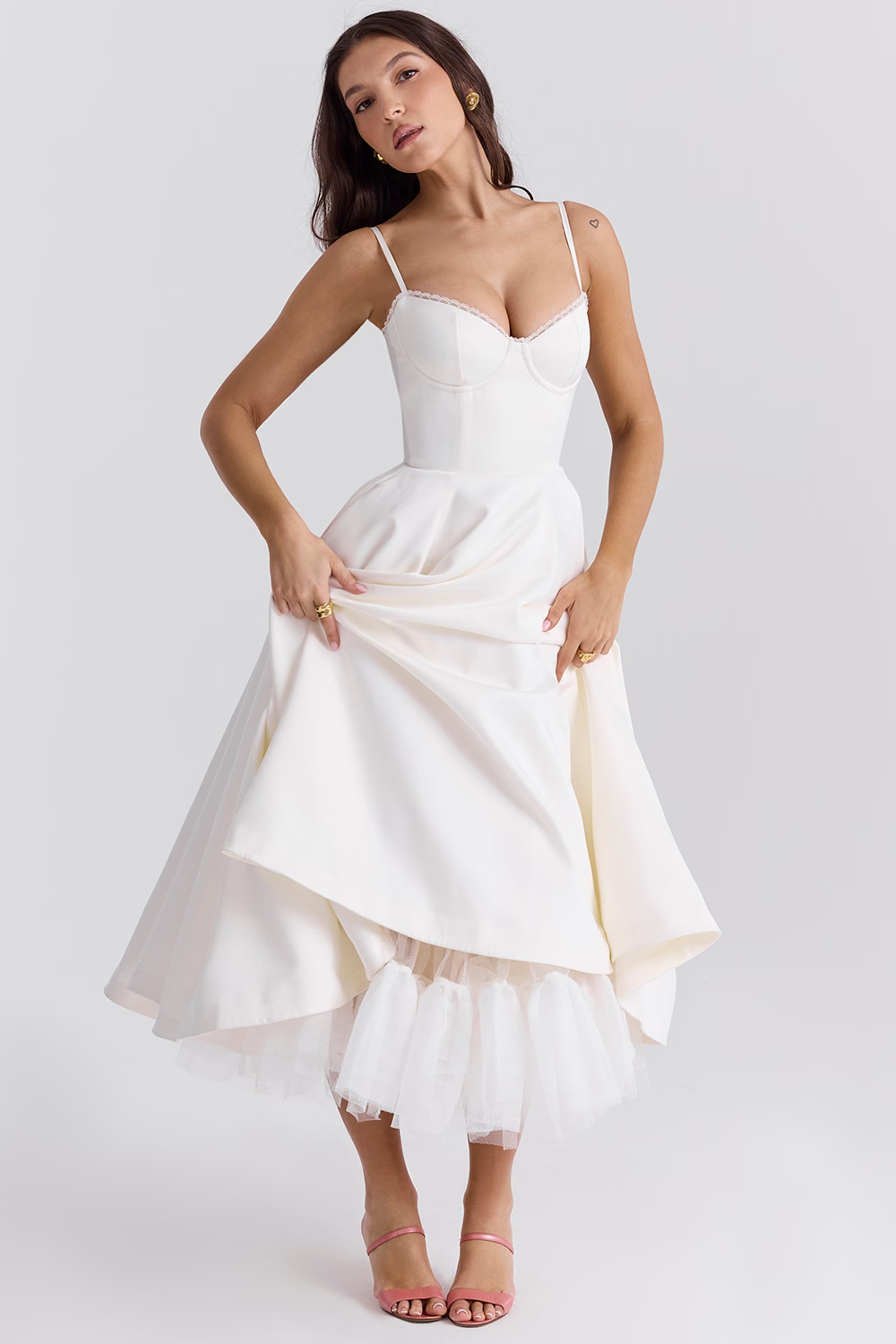 Sophie | Vestido de moldagem de luxo maxi
