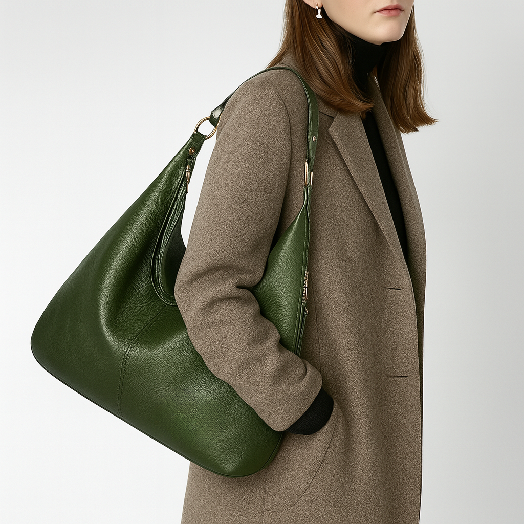 Aurora | Bolsa elegante bandolera em couro de planta