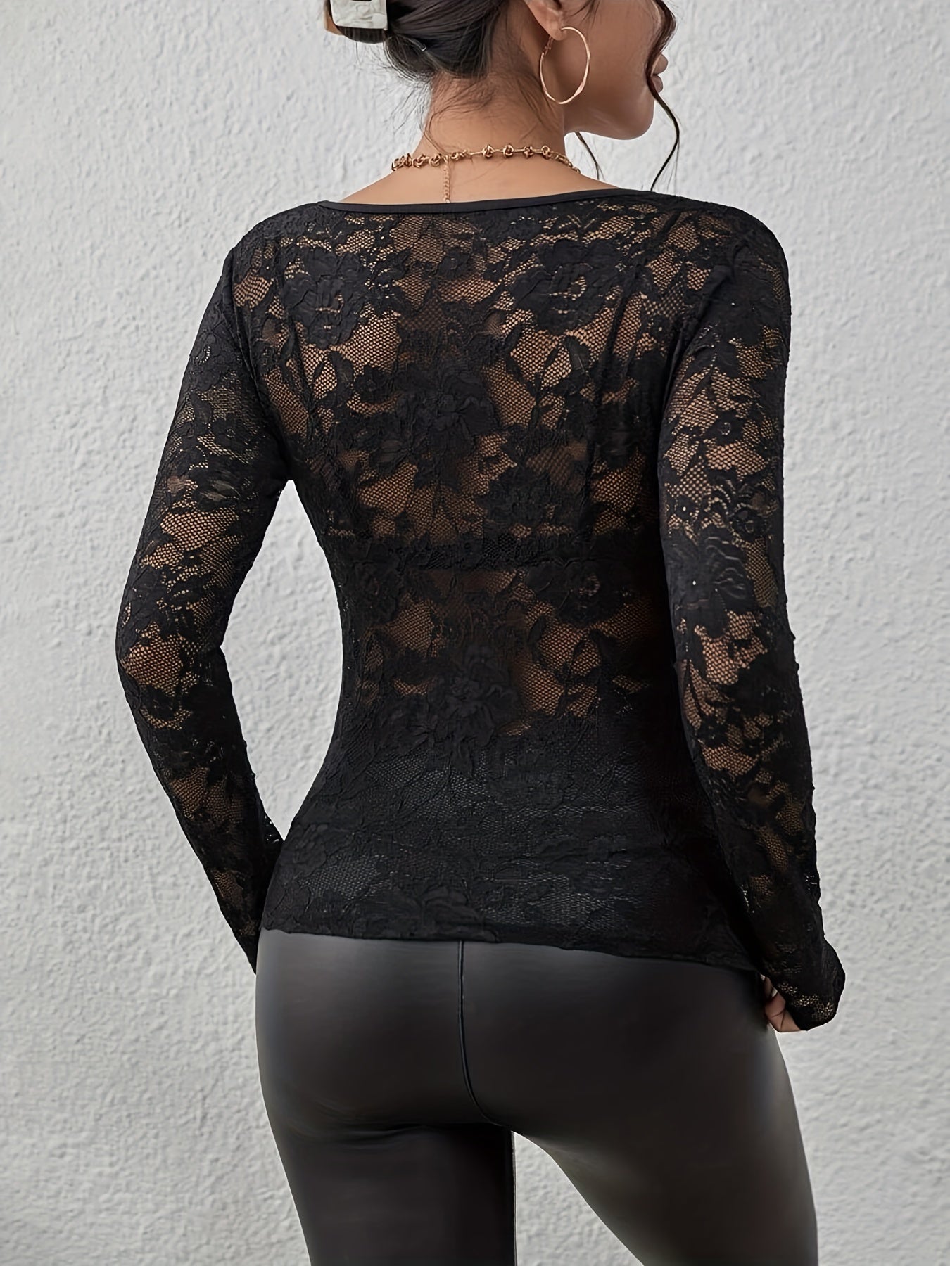 Camisa de renda para mulheres