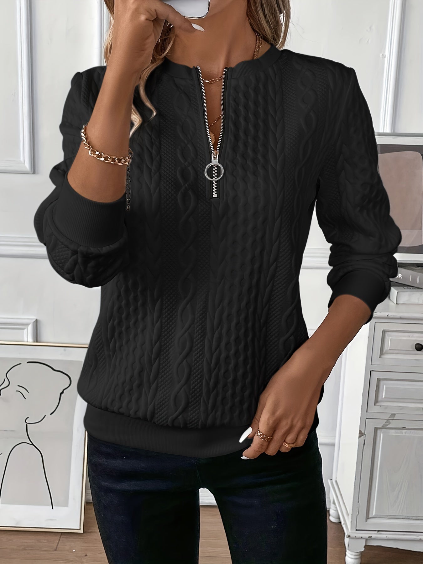 Sweater de malha elegante