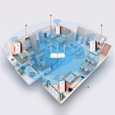 Amplificador de señal WIFI inalámbrico - Amplificación fiable de Internet para el hogar y la oficina