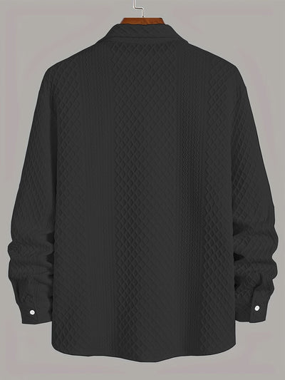 Camisa de homem de malha elástica: conforto moderno com um toque clássico
