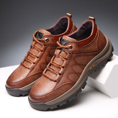 Sapatos ortopédicos de couro para homem