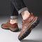 Sapatos ortopédicos de couro para homem