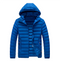 Jaqueta polar clara com capuz feminino
