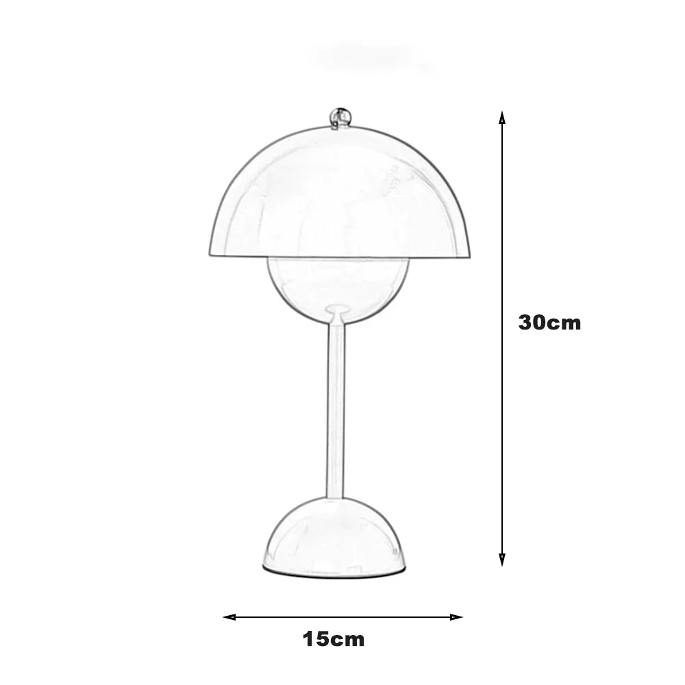 OCS - Lampada da tavolo dal design scandinavo - Senza fili e regolabile