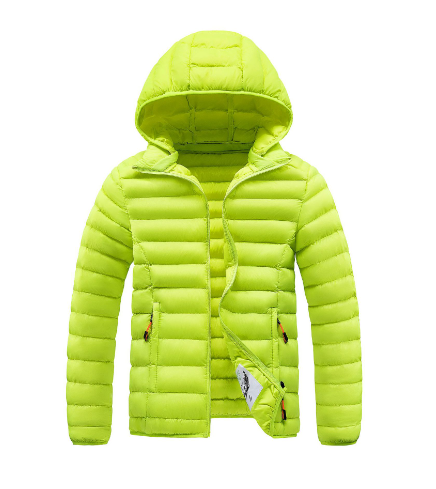 Jaqueta polar clara com capuz feminino