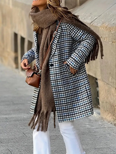 Elegante - Brasão de inverno com botões, poliéster