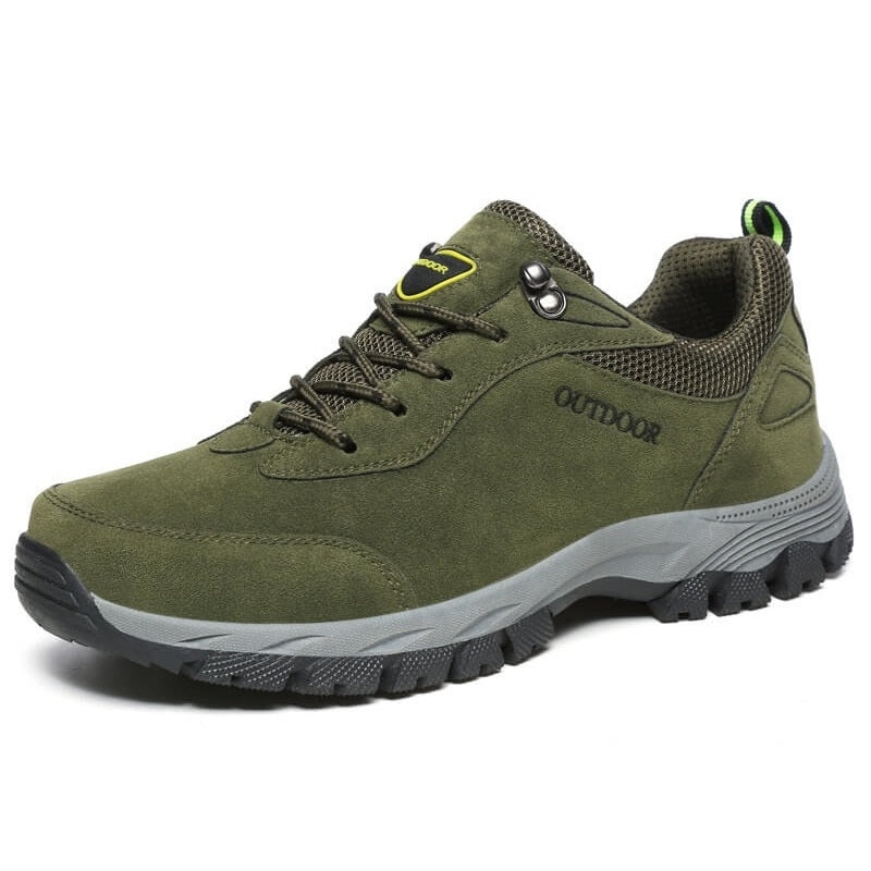 Bota de montaña impermeable de trabajo y trekking verde