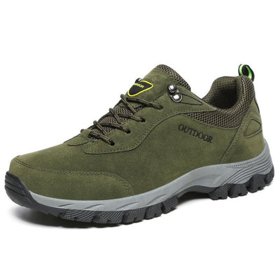 Bota de montaña impermeable de trabajo y trekking verde