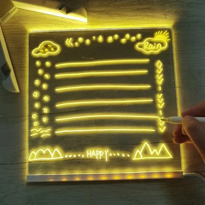 Bloc de notas LED con colores