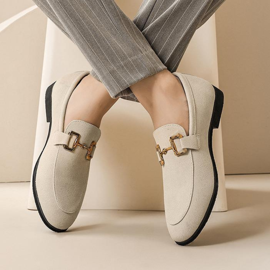 Mocassins de camurça de luxo para homens