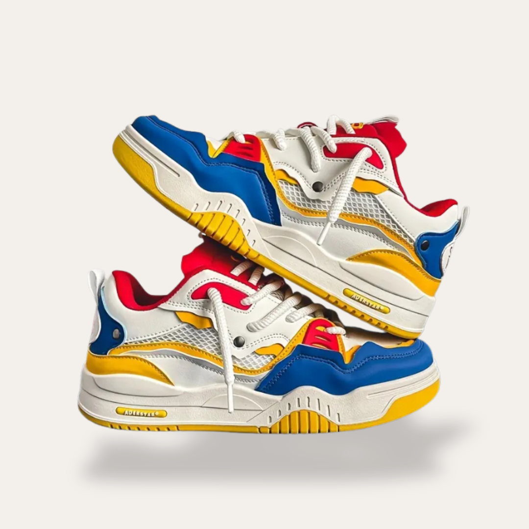 Chaussures orthopédiques avec lacets blancs pour homme