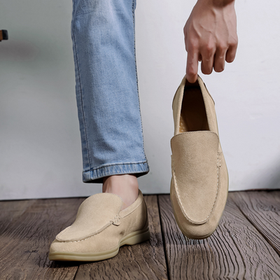 Mocassins exclusivos de camurça para o estilo de Milano