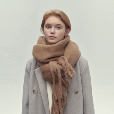 Écharpe femme avec pompon