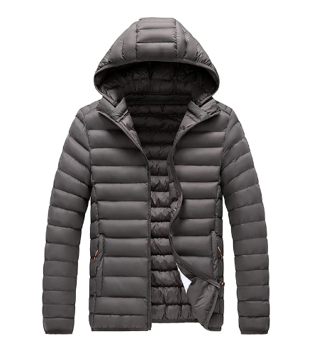 Jaqueta polar clara com capuz feminino