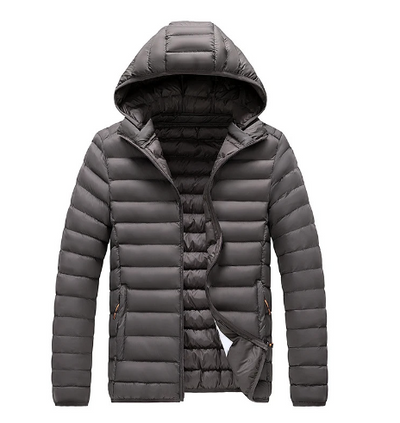 Jaqueta polar clara com capuz feminino