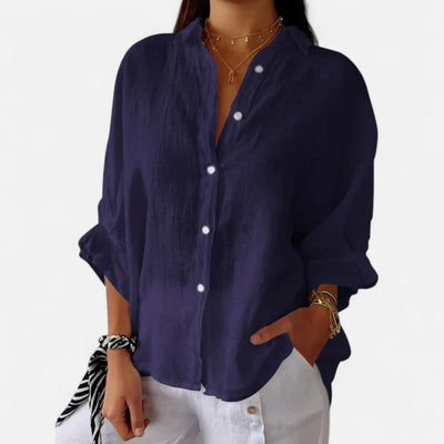 Monarquia antiga | Camisa de verão feminina - Gracia sem esforço, elegância respirável