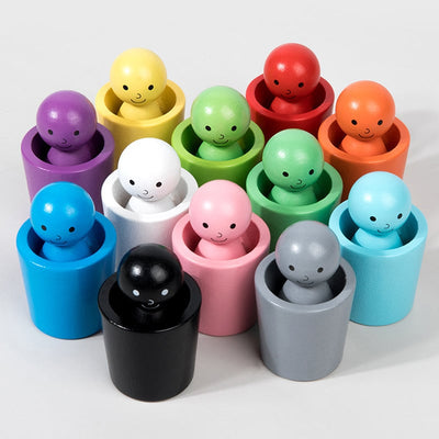 Taza Montessori para clasificar colores