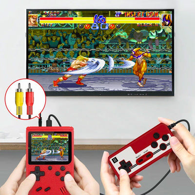 Console de jogos retro portátil com 400 jogos