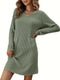 Vestido simples e elegante com decote em V -Gifted