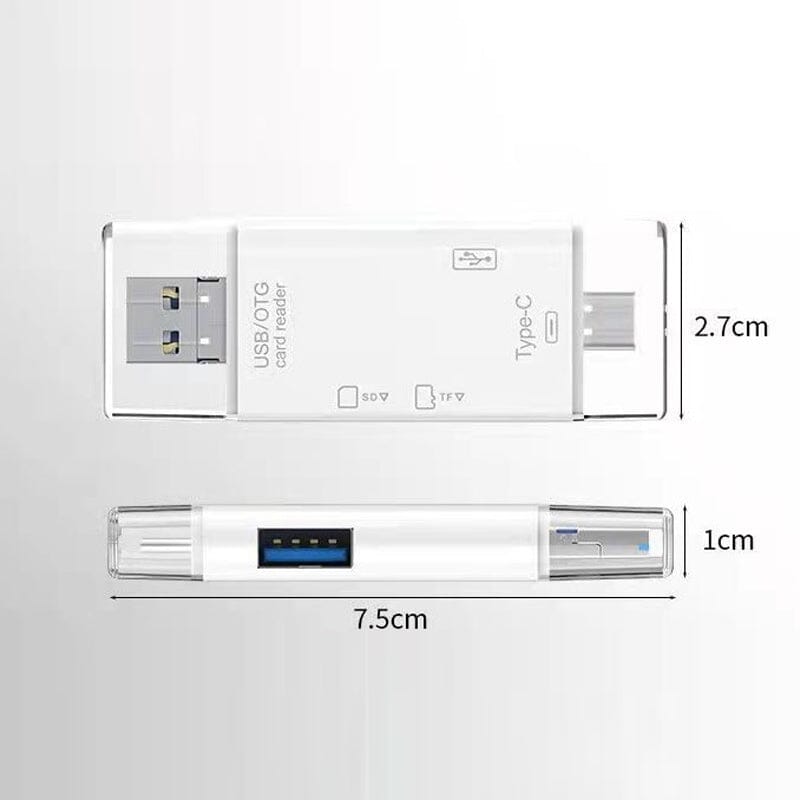 Snapbit | Leitor de cartões multifuncionais - transferência rápida de dados para telefones celulares e laptops