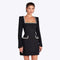 Marion - Vestido feminino elegante com os detalhes da conta e da conta