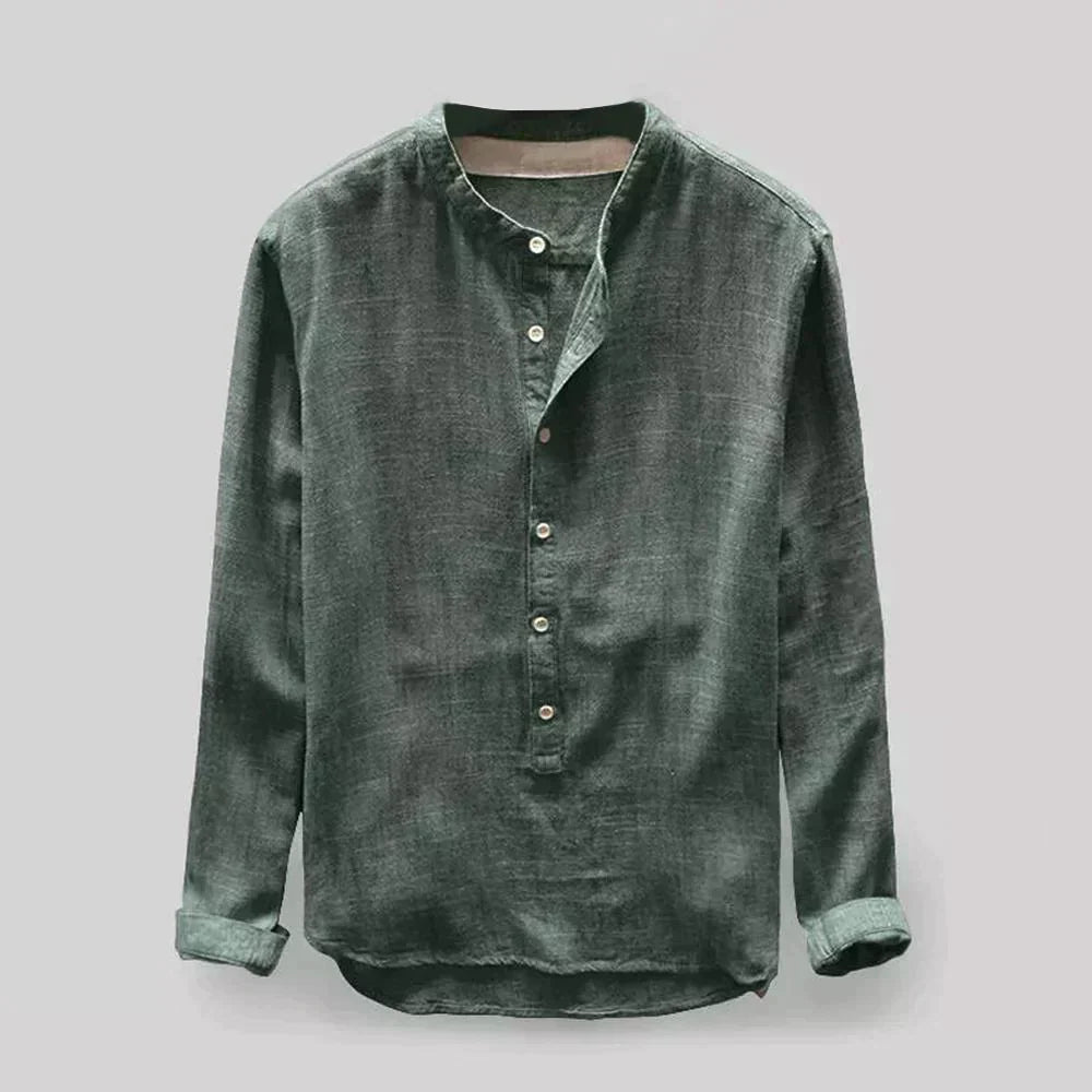 Camisa de linho masculina