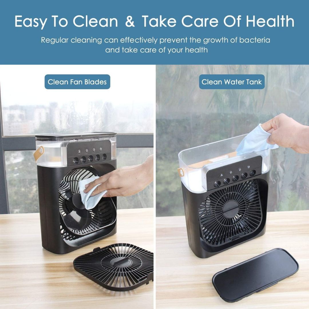 BreezeFlow | Resfriamento e umidificador do ar portátil 3 em 1