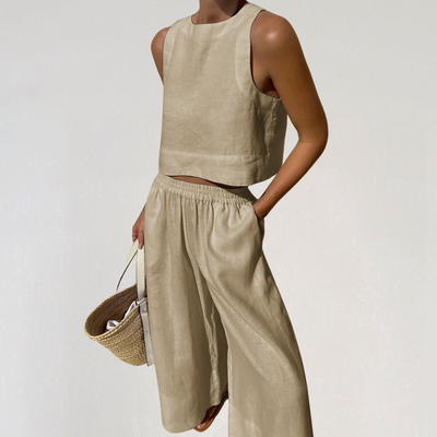 Linen Summer Set para mulheres