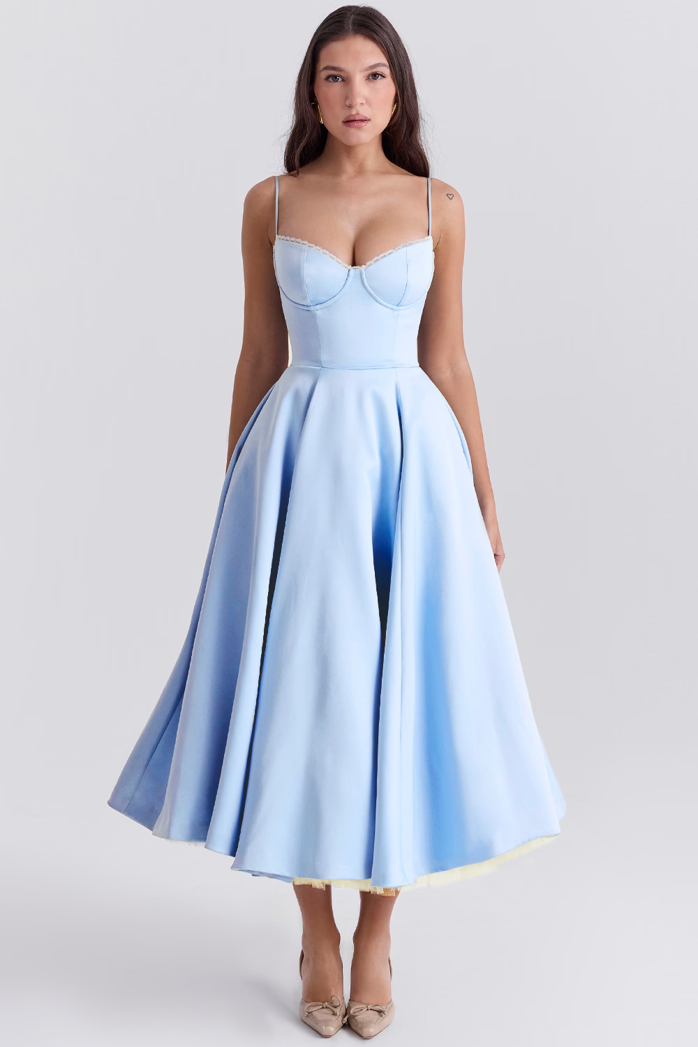 Sophie | Vestido de moldagem de luxo maxi