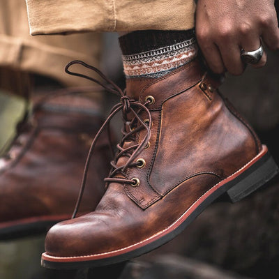 Botas de couro ortopédico para homens - Clyde