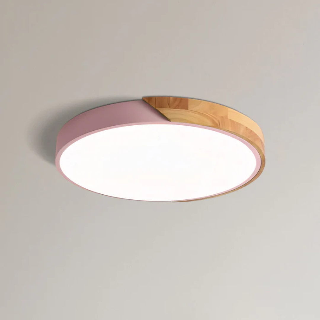 Delos - Lâmpada LED de LED de madeira escandinava