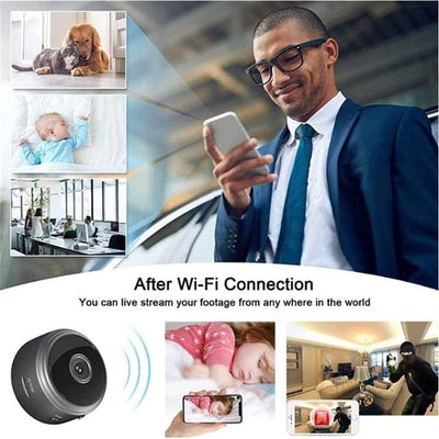 Eyecam Mini Caméra Espion : caméra de sécurité domestique compacte avec Wi-Fi