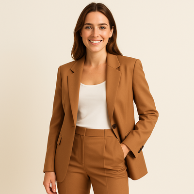 Completo elegante da donna - giacca e pantaloni aderenti per cerimonie o lavoro