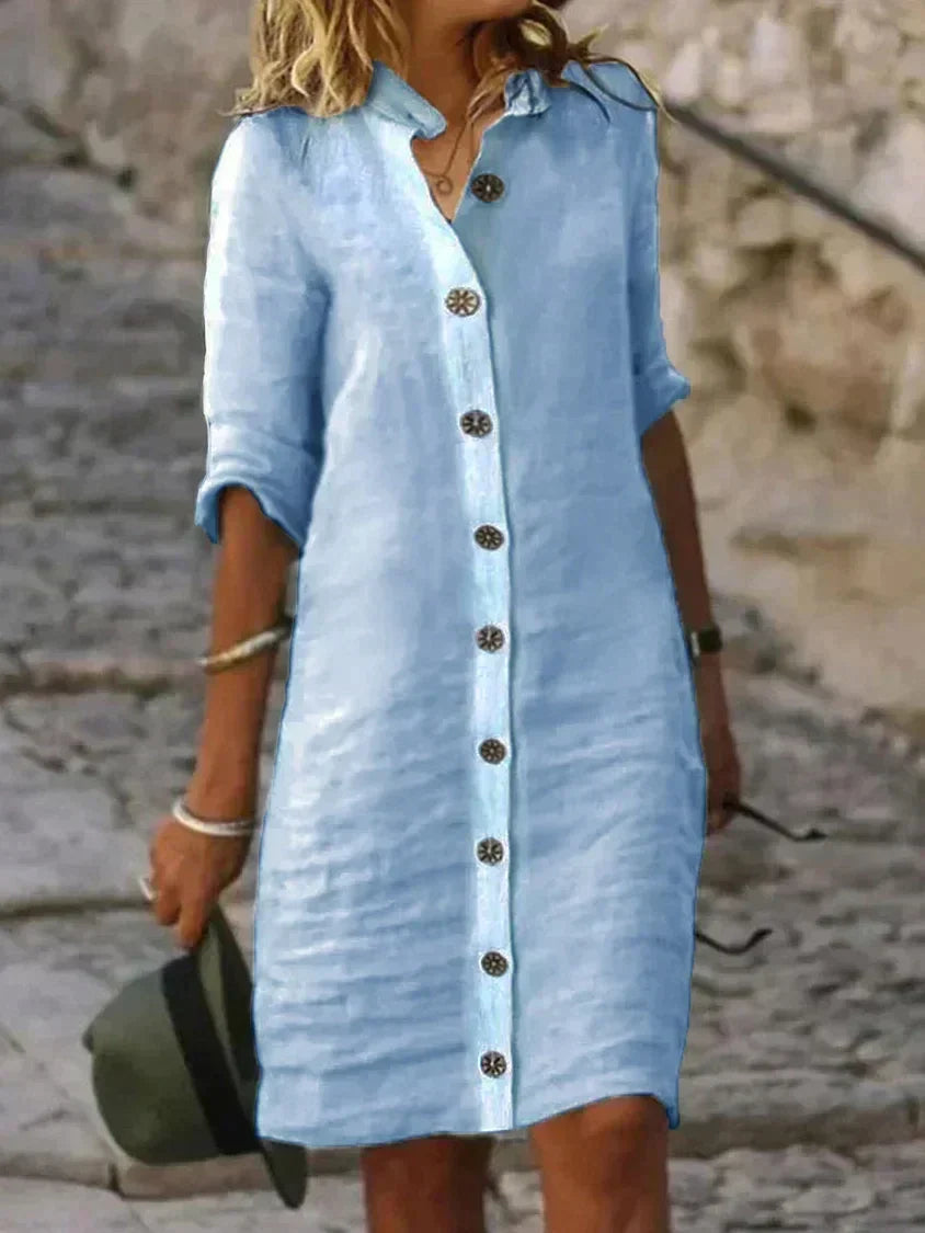 Lou - vestido de algodão elegante