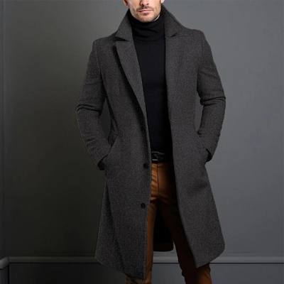 Wim | Elegante gabardina larga para el otoño
