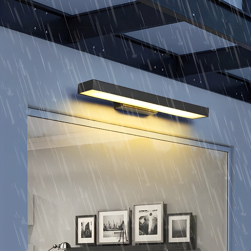 Applique d'extérieur en acier inoxydable noir