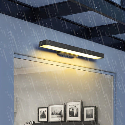 Applique d'extérieur en acier inoxydable noir