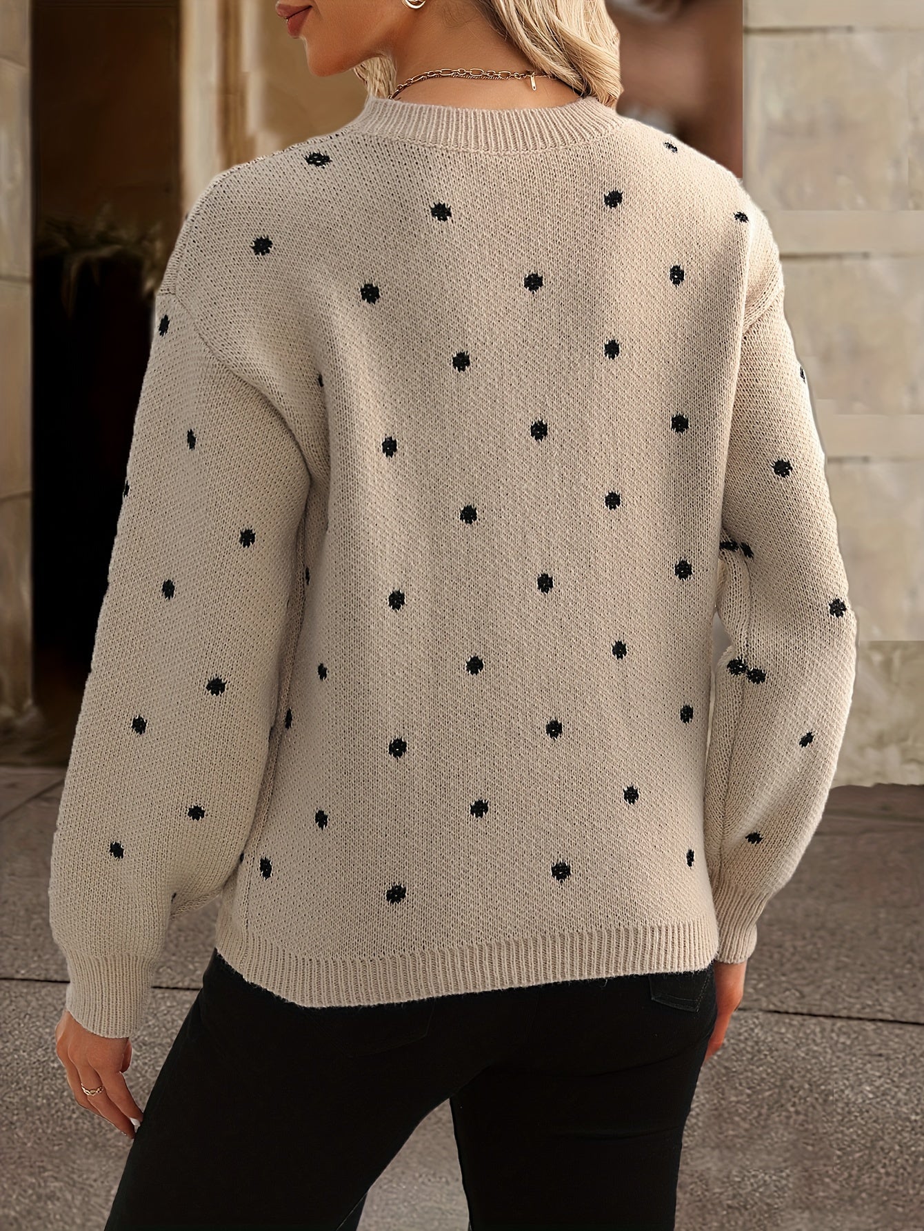 Jersey à pois Zara - Décontracté et élégant pour femme en automne et hiver