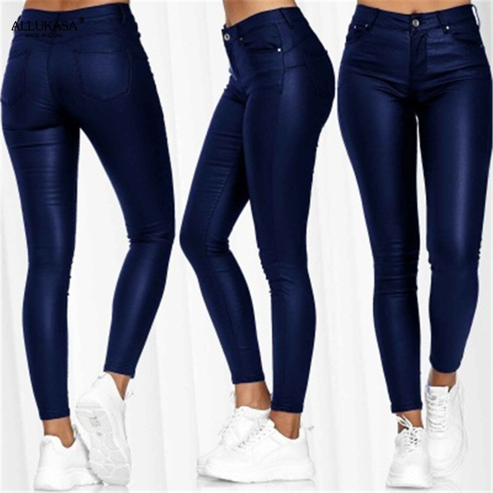 Stretch | Pantalones de piel elástica