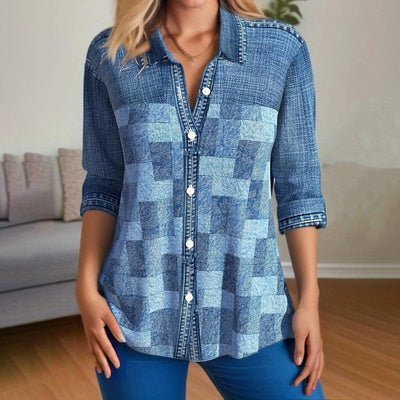 Camisa feminina do tipo mulher clássica