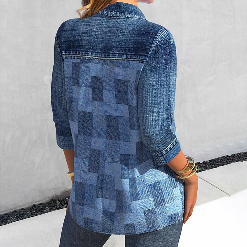 Camisa feminina do tipo mulher clássica