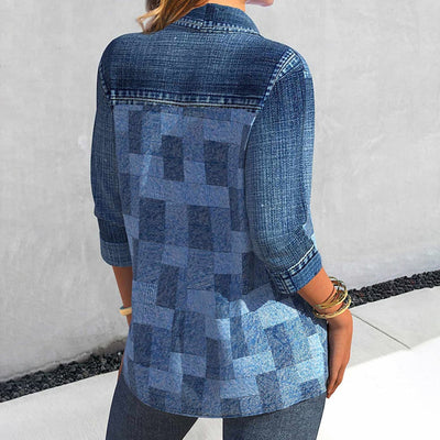 Camisa feminina do tipo mulher clássica